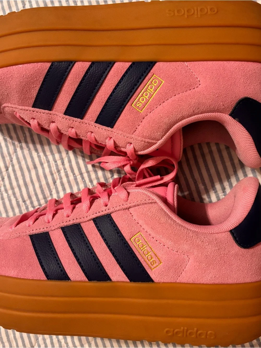 adidas Pink and Navy Women's Retro Sneaker